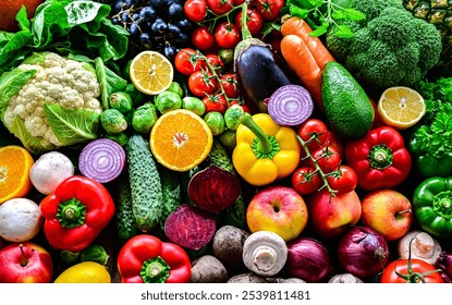 Vegetables, fruits